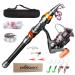 Fishoaky Angelrute Teleskoprute carbon fiber fishing rod fishing rods rod pole for salt water sweetwass |Children & adults |Boat Surf Lake Daiwa Dam Ocean Sea Junior