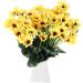 Zerodeko 3pcs Sunflower Plant Decor Bouquet Decors Flower Arrangement Bouquets Ramo De Flores Artificiales Artificial Flower Bouquets Home Decoration Plants Decor Silk Flower Wedding Bundle As Shown 33X17X17cm - Buy Online on GoSupps.com