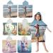 Ultra Soft Microfiber Towel Poncho for Kids | Hooded Bathing Towel for Boys & Girls (1-6 Years) | Absorbent Baby Bath Poncho 60x60cm - Buy Online on GoSupps.com