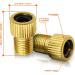 Brass Presta Valve Adaptor (Pack of 5 + 10 Caps) - Convert Presta to Schrader for Bikes, e-Bikes, e-Scooters, and Cars - Mobi Lock - Buy Online on GoSupps.com