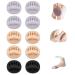 Honeycomb Fabric Forefoot Pads Soft Ball of Foot Cushion Pads Women High Heels Invisible Toe Socks Half Forefoot Socks Pads for High Heels Sandals (5 Pairs(2 Beige / 2 Gray / 1 Black)) 5 Pairs( 2 Beige / 2 Gray / 1 Black)