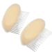 2 Pack Hair Base - Bump It Up Volume Hair Base Hair Pad Hair Styling Accessories for Women Lady Girl Comb Inserts for Thin Hair Bump Fluffy Hair Maker Volume Hair Base (Beige)