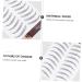 POPETPOP 12 Sheets waterproof eyebrow stickers eyebrow water transfer artificial eyebrows false eyebrows for 1 count (Pack of 1) Black - Buy Online on GoSupps.com