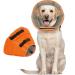 Kuoser Rescue dog dog convenient leak protection dog protective measures protective collar dog adjustable dog collar dogs hewn ruff leak protection for dogs prevention of bite and leaking wounds orange XL XL --- neck circumference: 42-55cm orange