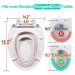 Heavy Duty Elongated Toilet Seat with Built-in Potty Training Seat - Slow Close, Never Loosen, Ergonomic Design - Space Saving Toddler Toilet Seat (18.6 x 14.2 x 2.5) - Buy Online on GoSupps.com