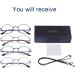 4 Pack Retro Round Reading Glasses for Men & Women - Metal Frame + Glasses Strap - 1.5 Diopters - Buy Online on GoSupps.com