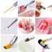 Sularpek 8PCS Nail Art Brush Set with Glitter Handle - Double Ended Pen Brushes for DIY Nail Designs | Dotting Tools for Women & Girls - Buy Online on GoSupps.com
