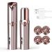 Face hair remover for chin upper lip peach flaum-4 x replacement heads epilator women face (gold (4 x replacement heads))))