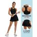 ATTRACO Women's 2-Piece Tennis Dress with Shorts and Pockets - Black, Medium - Buy Online on GoSupps.com