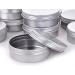 4oz Aluminum Tin Jar Refillable Containers - 12 Pack | 120ml Round Tin Bottle for Cosmetic, Lip Balm, Cream - Buy Online on GoSupps.com