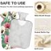 Naanle Tulip Flowers Heat Bottle - 2L Transparent Hot Water Bottle for Warm & Cold Therapy | Large Hot Water Bottle for Pain Relief - Buy Online on GoSupps.com