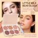 6 Colors Blush Contour Highlighter Makeup Powder Palette with Blush Brush Shimmer Facial Beauty Cosmetic Makeup Blushes Set Face Sculpting Bronzer Blusher Illuminator Palette for Cheek - Buy Online on GoSupps.com