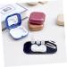 Solustre Contact Lens Case - 2 Sets Lens Container & Fashion Make-Up Mirror Box for International Shipping - Buy Online on GoSupps.com