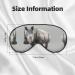 Animal Rhino Print Unisex Sleep Mask - Double-Sided Eye Mask for Sound Sleep & Skin Care - Buy Online on GoSupps.com