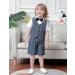 Mint Green Baby Boys Gentleman Suit Set | Shirt, Bowtie, Waistcoat & Shorts | Navy Blue | Size 2-3 Years - Buy Online on GoSupps.com