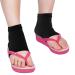 Soft Gel Heel Socks for Dry Hard Cracked Skin - Moisturizing Day/Night Care - 3 Pairs (Black) | Ventilated Open Toe Design - Buy Online on GoSupps.com