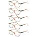 MODFANS (5 Pack) Reading Glasses 1.0 Women Good Glasses High Quality Fashion Comfortable Super Reading Aid for Women +1.00 5c1