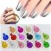 Bakores 16 Jar Chrome Nail Powder for Holographic Aurora Chameleon Nail Art - 1g/Jar - Buy Online on GoSupps.com