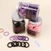 Thick Seamless Cotton Hair Ties for Women - 100 Violet Ponytail Holders, No Crease Damage - Buy Online on GoSupps.com