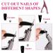 Professional Acrylic Nail Cutter Set - False Nail Clipper Cuticle Remover Cuticle Pusher Tool and 2PCS Nail Files Trimmer Cuticle Tools for Artificial Gel Nail Tips Nail Art (5 Pack) - Buy Online on GoSupps.com