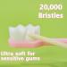 Ultra-Soft Toothbrush for Sensitive Teeth - 20000 Floss Bristles - Manual Dental Brush for Adults - Pink, Black, Green - Great Cleaning Effect - Buy Online on GoSupps.com