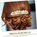 Housoutil Alloy Rhinestone Hair Comb Pearl Side Comb Bridal Hair Comb Crystal Hair Accessories Pearl Clips for Hair Pearl Hair Clip Wedding Side Comb Tiara Rhinestones Wig Bridesmaid - Buy Online on GoSupps.com