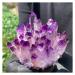 Natural Crystal Rough Crystal Cluster New Find Purpl Phantom Quartz Crystal Cluster Specimen 400g