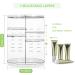 360 Rotating Makeup Organizer - Spinning Bathroom & Cosmetic Holder Shelf for Bedroom - Transparent - Buy Online on GoSupps.com