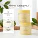 Licorne Vitafill Toning Pad Idebenone & Vitamin C Brightening Pads for Dark Spots Korean Toner Pads for Glass Skin Niacinamide Daily Care 7.77 fl oz 70 Count - Buy Online on GoSupps.com