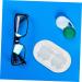 Solustrie Portable Silicone Contact Lens Case | Travel-Friendly Eye Care Storage | Stylish & Convenient | Ideal for Lenses & Accessories - Buy Online on GoSupps.com