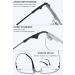 Buy Lanomi Frameless Photochromic Varifocal Reading Glasses for Men & Women - Blue Light Filter Borderless Intelligent Self-Tinting Multifocal - 1.5x Black Titan - Buy Online on GoSupps.com