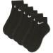 Nike Unisex Everyday Lightweight Ankle Socks - 3 Pairs in Black/White | International Shipping Available - Buy Online on GoSupps.com