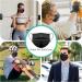 Assacalynn Disposable Face Masks 4 Layers - 2022 Upgrade, 50PCS Black Mask with White Inside - Breathable, Comfortable Flat Elastic Ear Bands - Pack of 50 - Buy Online on GoSupps.com