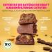Leepur Organic Energy Bar Choc Chip Cookie Dough - Vegan Gluten-Free & Lactose-Free | 15 Pack | Cashew Chocolate Drops & Coconut Blossom Sugar - Buy Online on GoSupps.com