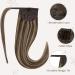 Braid Extensions | Real Hair Remy Ponytail Extensions #4/27 Dark Brown & Red Blonde - 70g 35 cm - Buy Online on GoSupps.com