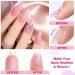 5-in-1 Builder Gel in a Bottle - Base Strengthening UV/LED Nail Polish for Extensions, Repair & Nail Art - 15ML Pink with 20 Nail Forms - Buy Online on GoSupps.com