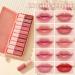 10 Colors Korean Lip Tint Stain Set - Long Lasting Plumping Lip Gloss & Multi-use Cheek Tint - Vivid Color #03 - International Shipping Available - Buy Online on GoSupps.com