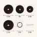 SHURIL Donut Bun Maker Set - 7 PCS Hair Ring Style Doughnut Bun Makers for Women and Kids - Includes Elastic Bands and Hair Pins - Dark Color - Buy Online on GoSupps.com