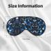 Buy Blue Butterflies White Flowers Print Unisex Eye Mask | Soft & Comfortable Light-Blocking Sleep Mask for Better Sleep - Buy Online on GoSupps.com