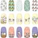 Easter Bunny Nail Art Stamping Plates - 4Pcs Stainless Steel Templates Kit for DIY Manicure Stencils - Buy Online on GoSupps.com