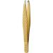 Hair Removal Tweezer by Revlon, Gold Series Slant Titanium Coated, Diamond Particles For Maximum Grip, High Precision Tweezers for Men, Women & Kids ( Pack of 1)