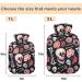Naanle Flowers Bones Toten Heads Hot Water Bottle | 2L Hand & Foot Heating Bag for Pain Relief & Therapy - Buy Online on GoSupps.com