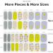NAILOG Semi Cured Gel Nail Strips 34 pcs Salon-Quality Gel Nail Stickers Long Lasting Nail Wraps for Women with Soft Gel Finish (Feeling Good) - Buy Online on GoSupps.com
