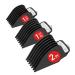 Wahl Clipper Guards NO.16 NO.12 NO.10 Premium Hair Clippers Trimmers with Metal Clip - 1 & 1/4" 1 & 1/2" 2", Fits Most Size Wahl Clippers Cutting Guide Combs (3-Piece Set, Black) 3-piece set Black