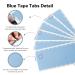 120 Pieces Double Sided Hair Extension Tape Tabs | Adhesive Replacement for Wigs & Hair Extensions - 4cmx0.8cm (Blue - Buy Online on GoSupps.com