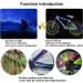 SANNIX 84pcs/7 Sets Bicycle Spoke Skins Wraps - Reflective Wheel Decoration for Kids Road Mountain Bike - Buy Online on GoSupps.com