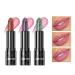 3 Pcs Magic Color Changing Lipstick Sparkling Glitter Lipstick Long Lasting Magic PH Lipstick Warming Lipstick Nutritious Plumping Lip Balm (Rose+Peach+Apricot)
