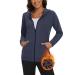 Soneven running jacket women's lightweight sports jacket with hood sweat jacket hooded jacket training jacket for autumn and winter transition blue XL