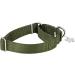 Adjustable Martingale Dog Collars - Durable No-Escape Nylon for All Sizes (M: 36cm-53cm) in Military Green - Buy Online on GoSupps.com