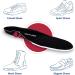 2 Pairs of Orthopedic Insoles for Heel Spur Pain Relief - Comfortable Sports Insoles Black Size 45-47 - Buy Online on GoSupps.com